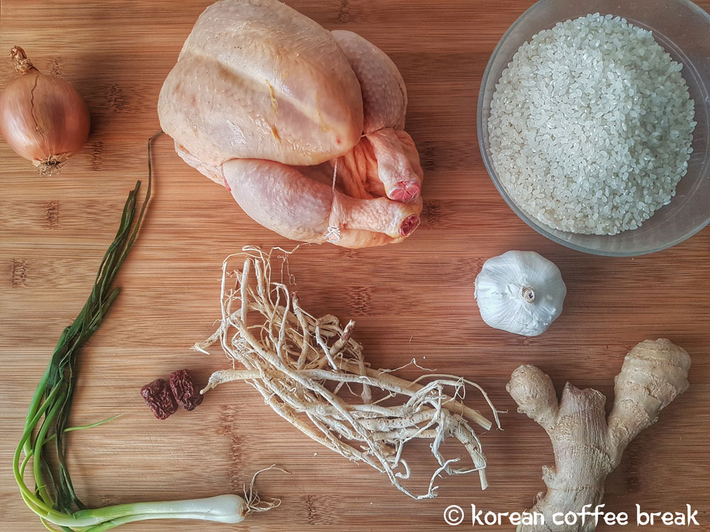 Ingrédients Samgyetang