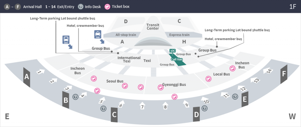 Aéroport Incheon terminal 1 - vans privés