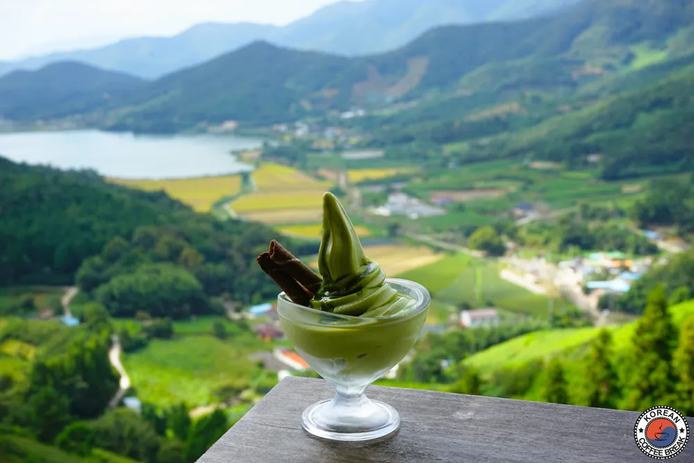 Glâce au thé vert à Boseong