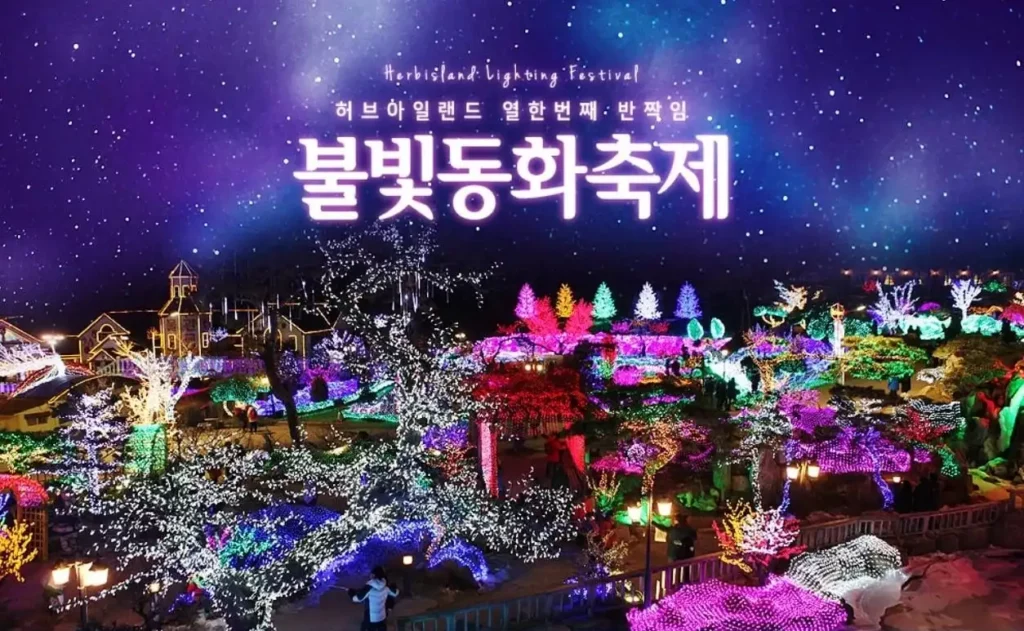 ©10Magazine Korea
Festival des lumières de Pocheon Herb Island